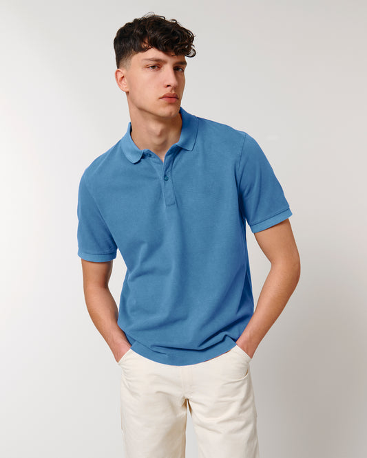 Organic Unisex Vintage Polo Medium Fit - Prepster Vintage