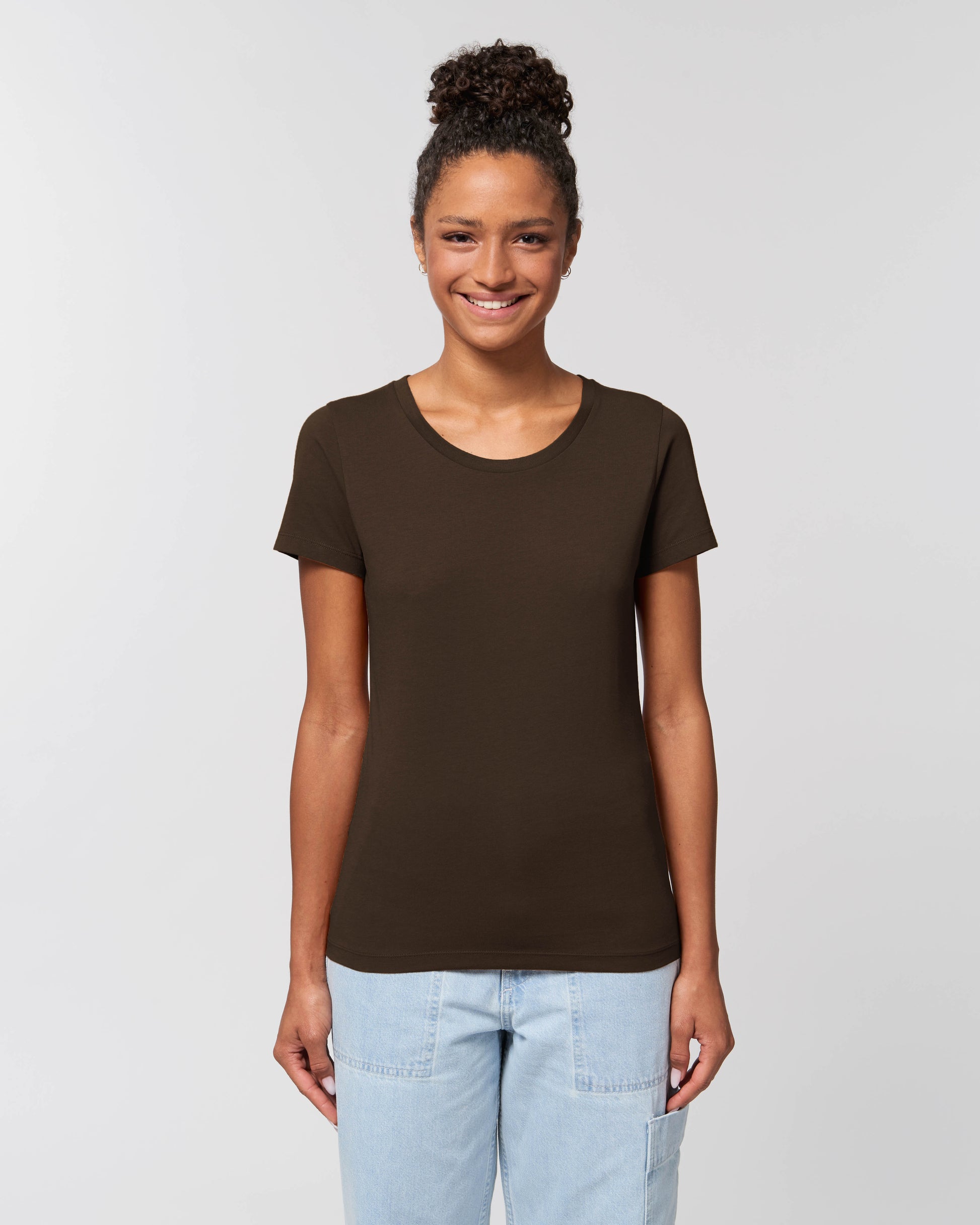 Custom fitted tee women with round neck - Stella Expresser
