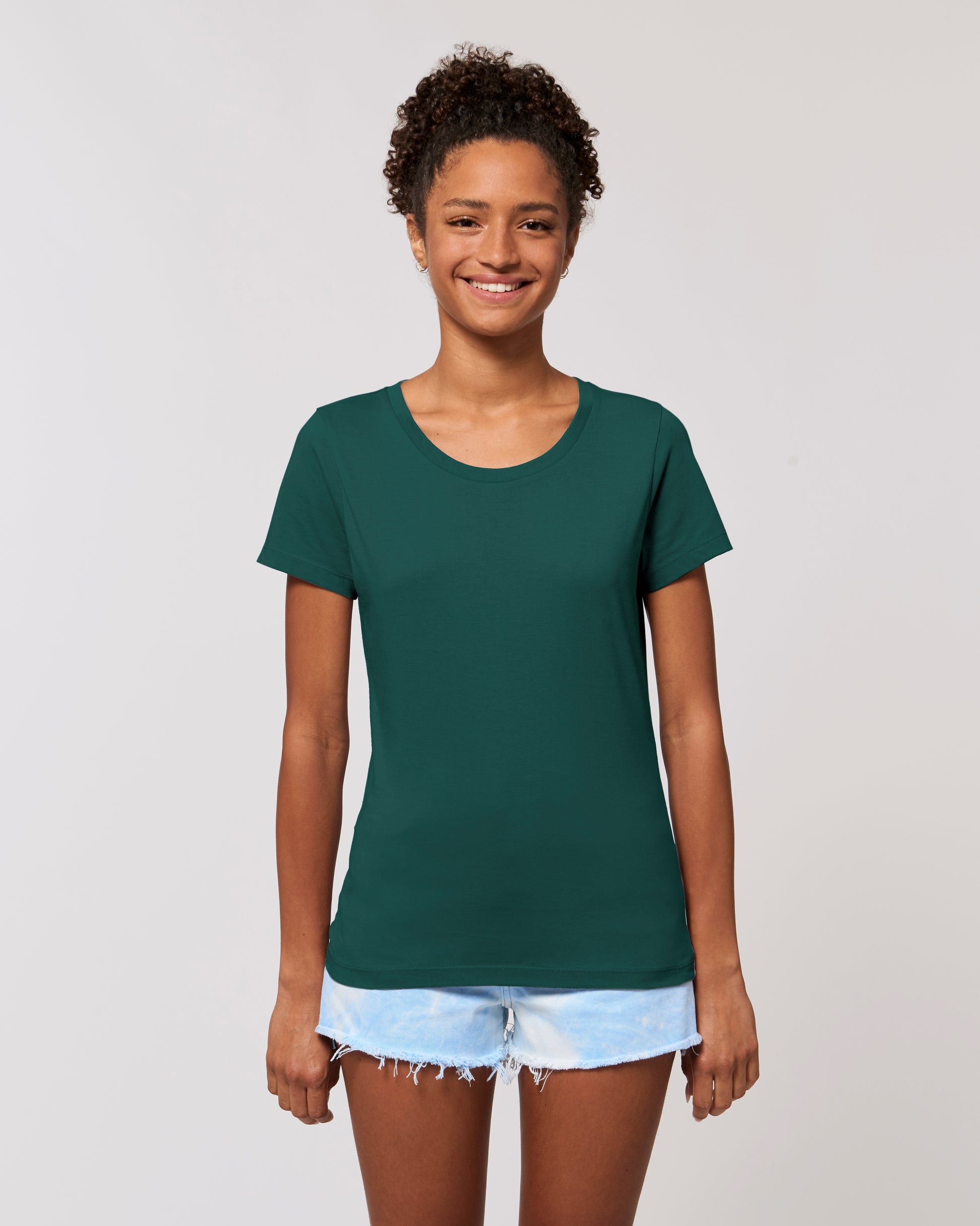 Custom fitted tee women with round neck - Stella Expresser