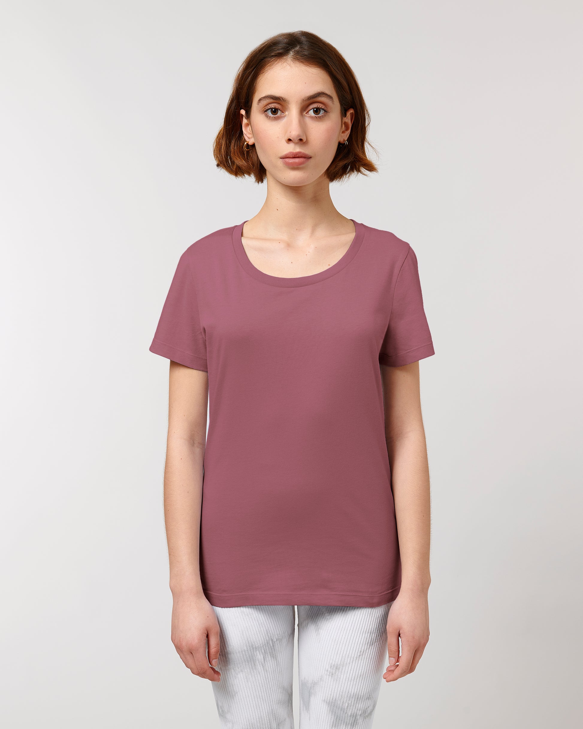 Custom fitted tee women with round neck - Stella Expresser