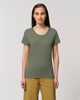 Custom fitted tee women with round neck - Stella Expresser