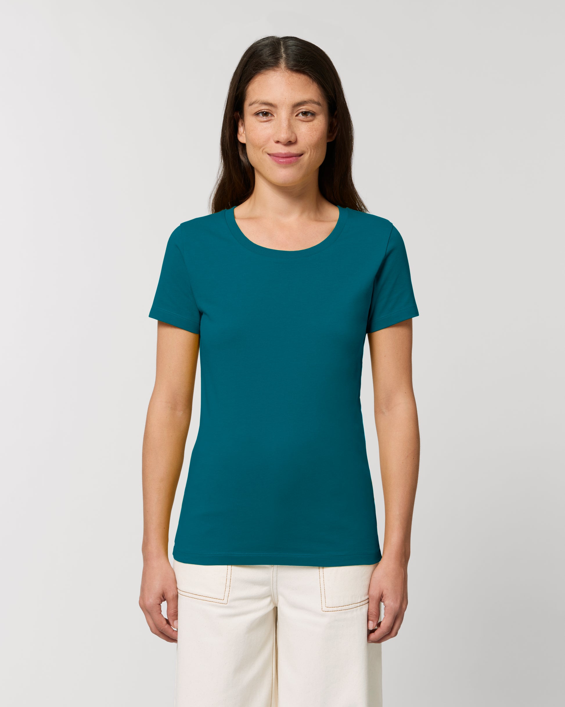 Custom fitted tee women with round neck - Stella Expresser