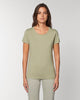 Custom fitted tee women with round neck - Stella Expresser