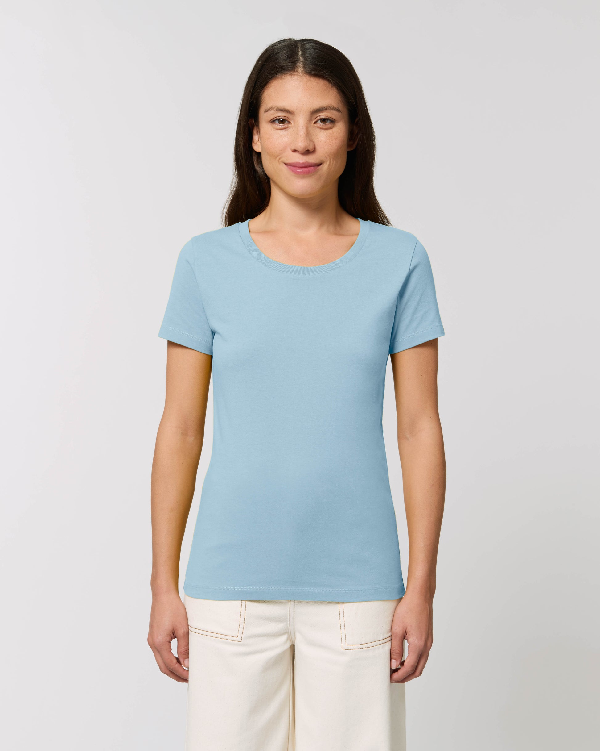 Custom fitted tee women with round neck - Stella Expresser