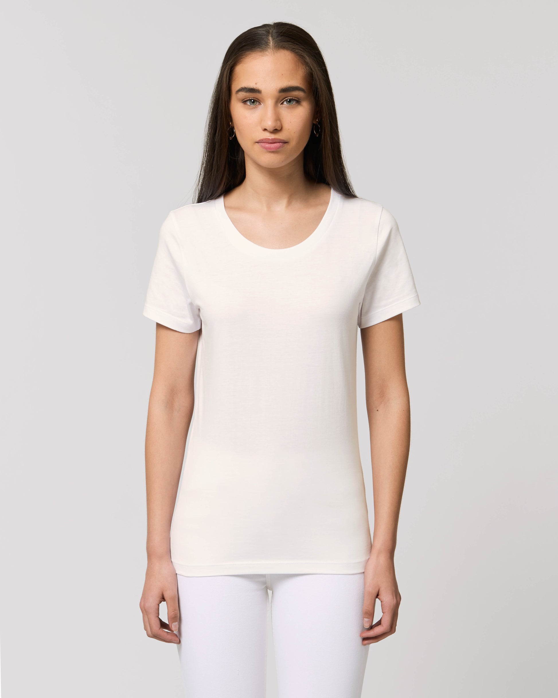 Custom fitted tee women with round neck - Stella Expresser