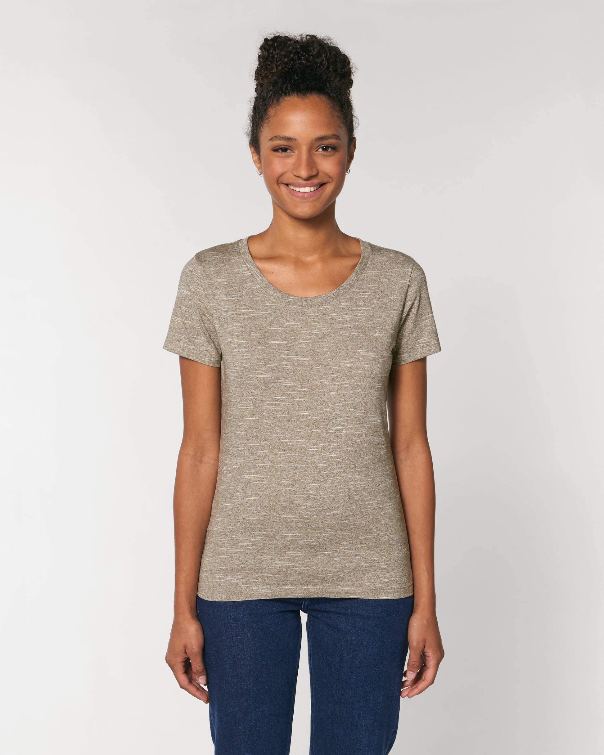 Custom fitted tee women with round neck - Stella Expresser