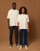 Organic Unisex Oversized Tee with Stand-Up Collar - Blaster