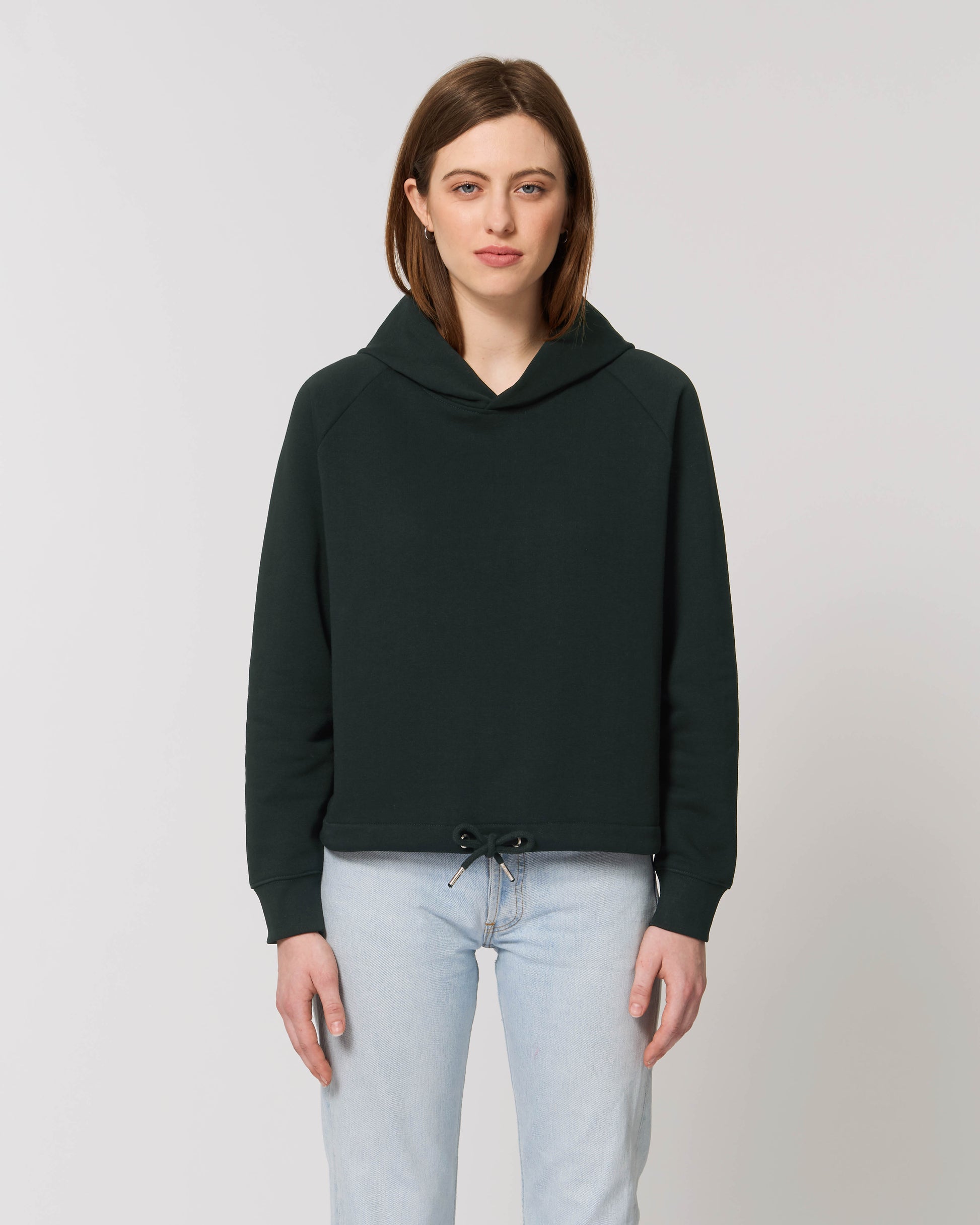 Organic Cropped Hooded Sweat Women Normal Fit - Stella Bower
