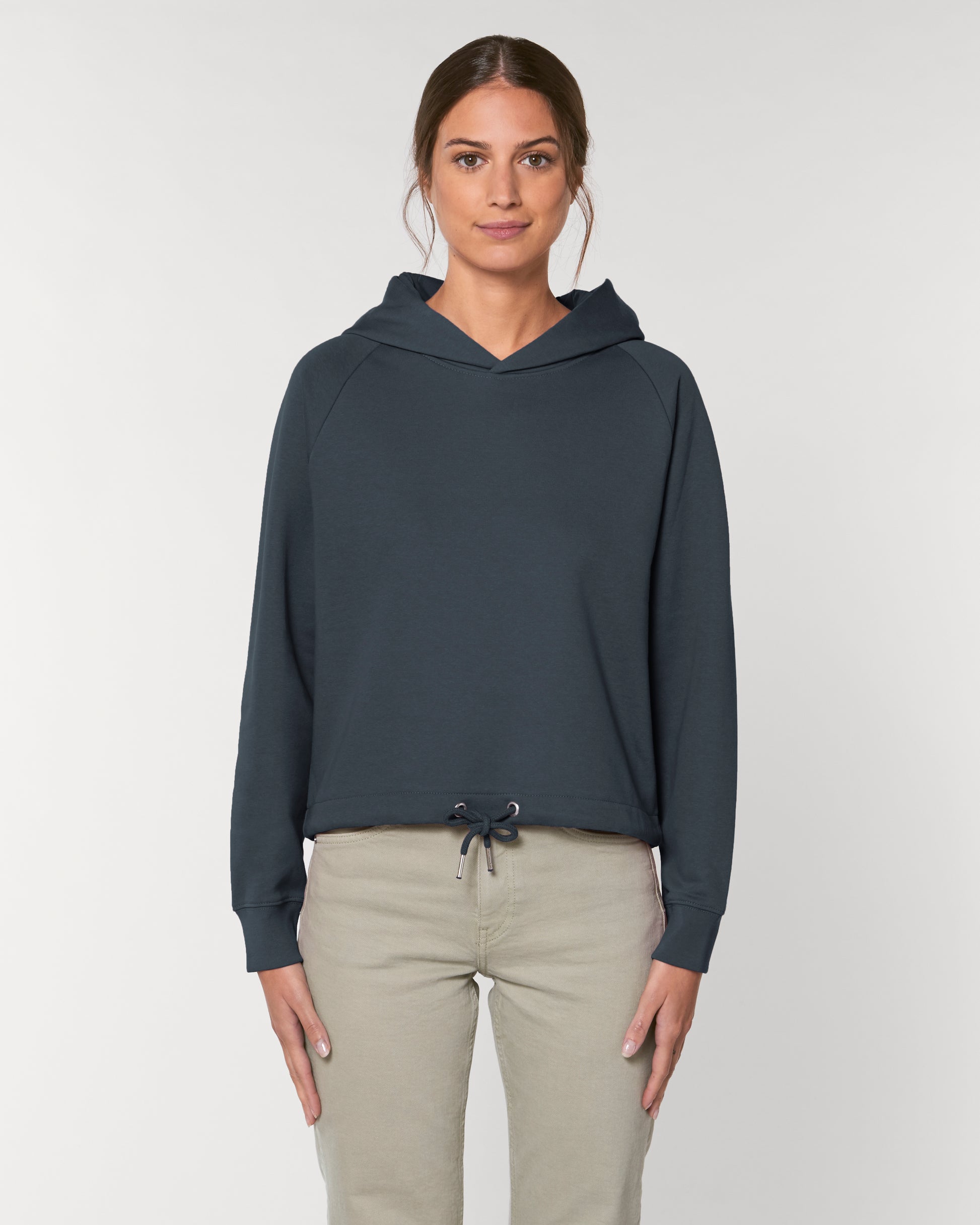 Organic Cropped Hooded Sweat Women Normal Fit - Stella Bower