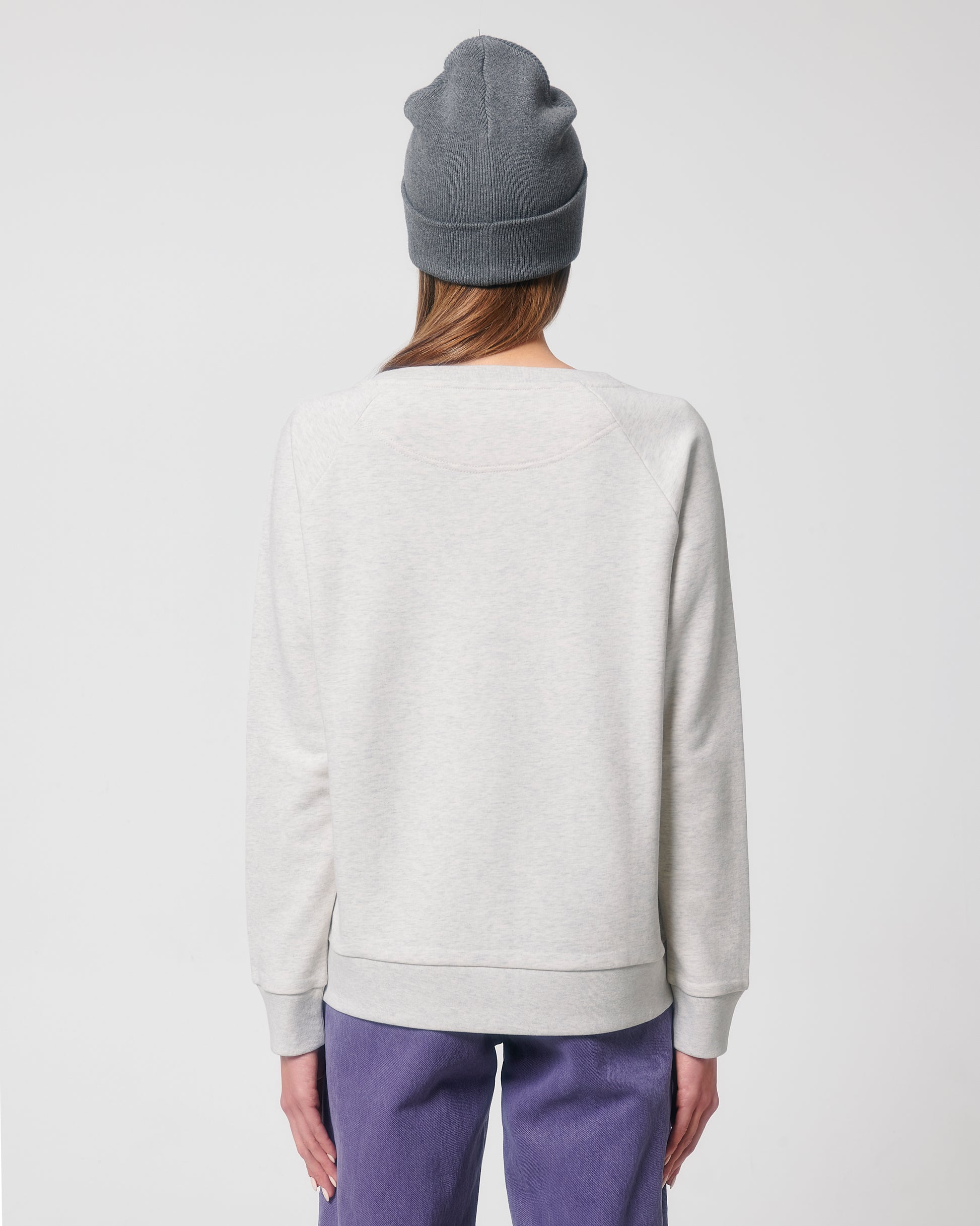 Organic women round neck sweat relaxed fit - Stella Dazzler