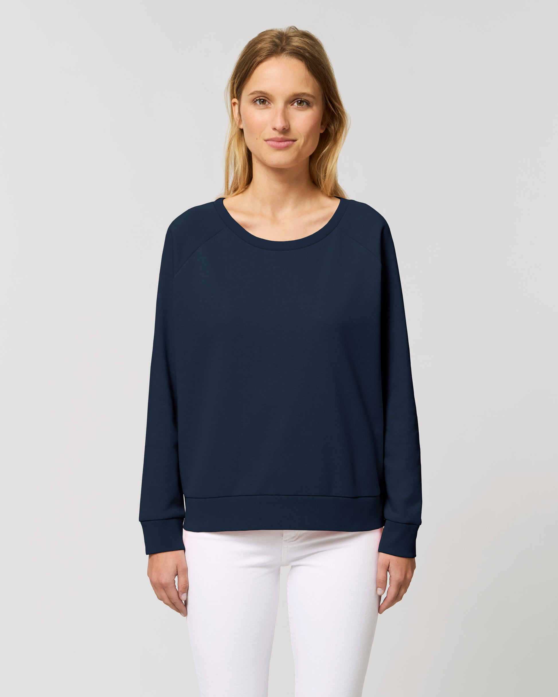Organic women round neck sweat relaxed fit - Stella Dazzler