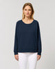 Organic women round neck sweat relaxed fit - Stella Dazzler