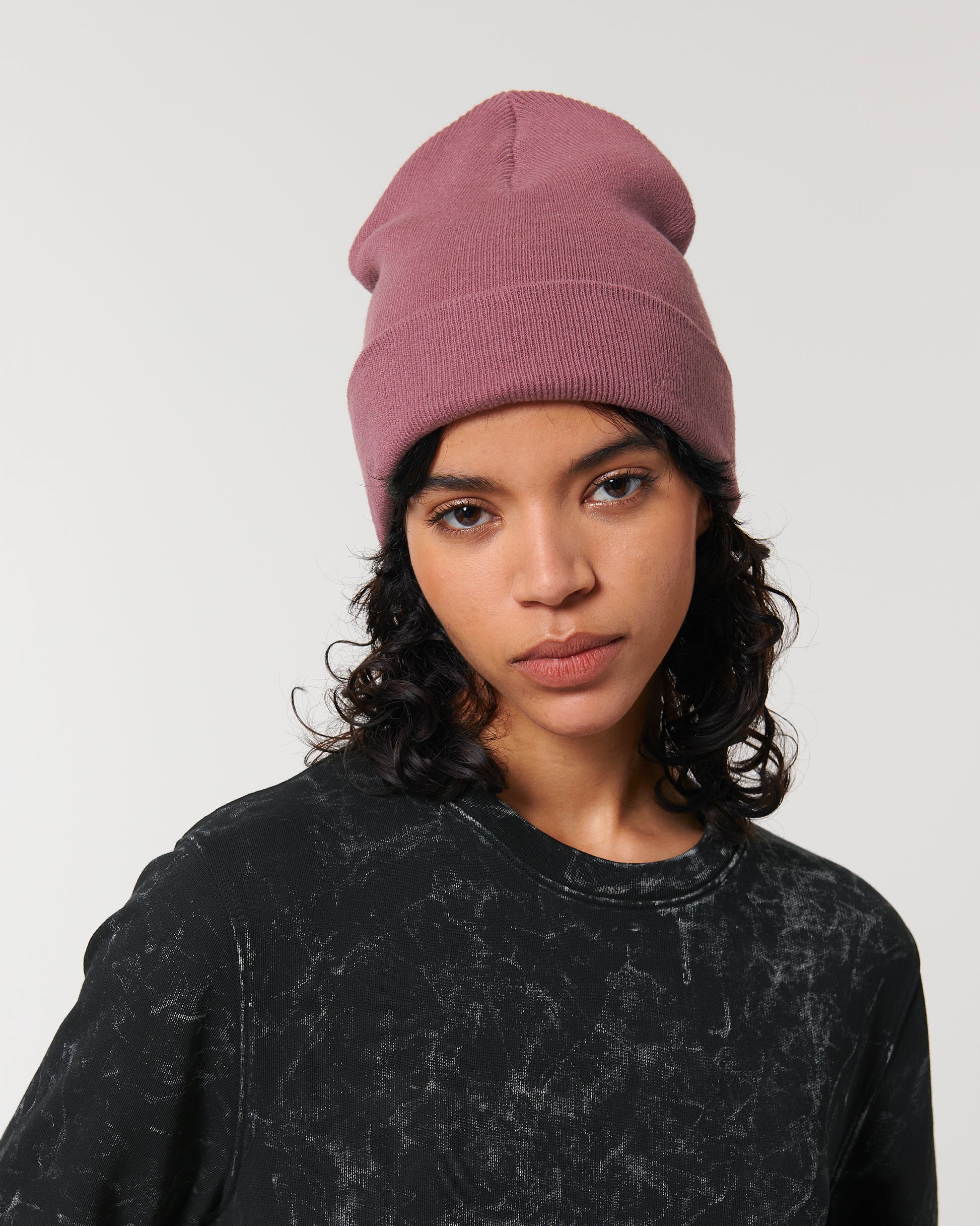 Organic Unisex Rib Beanie