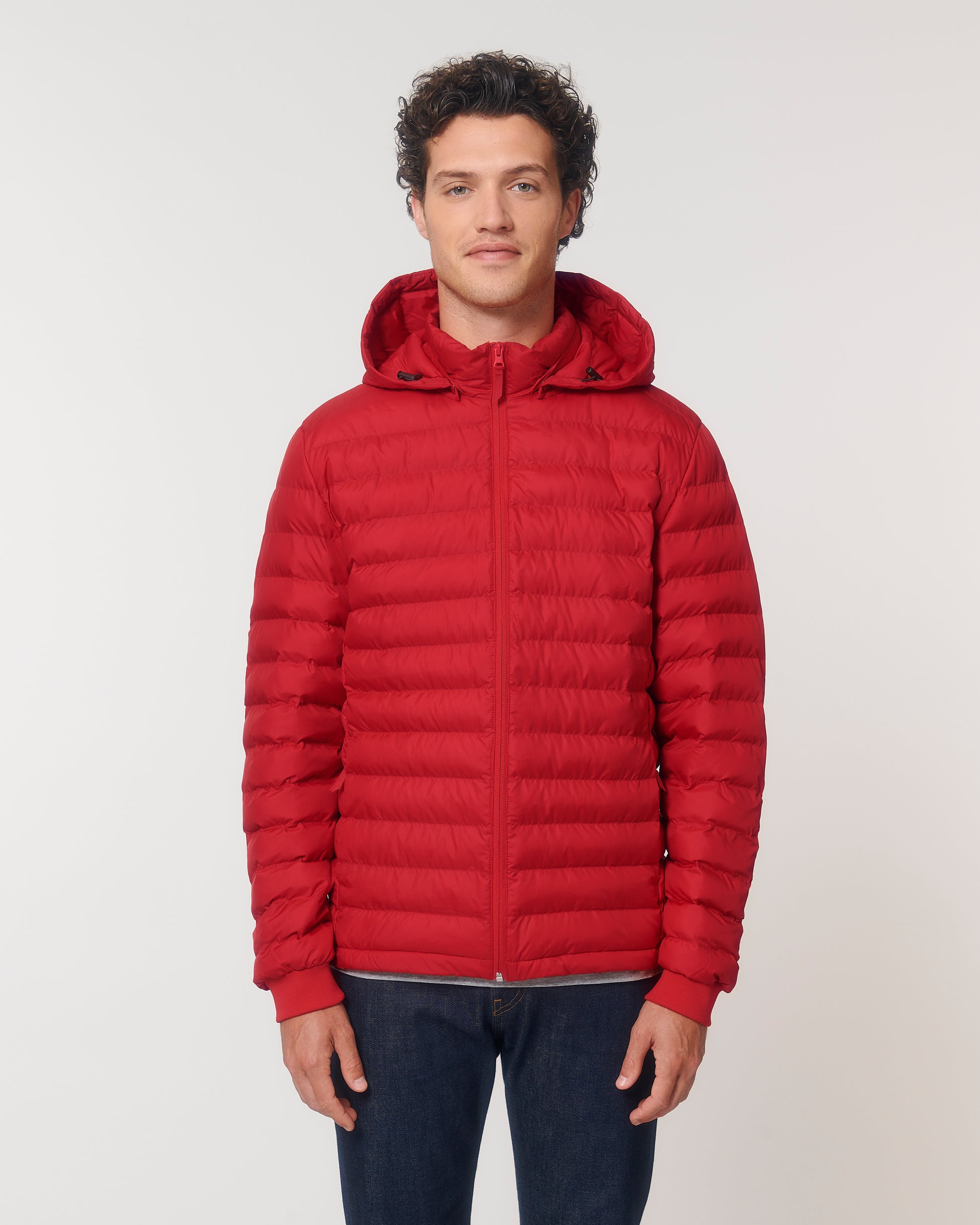 Recycled mens hooded softshell fitted - Stanley Voyager