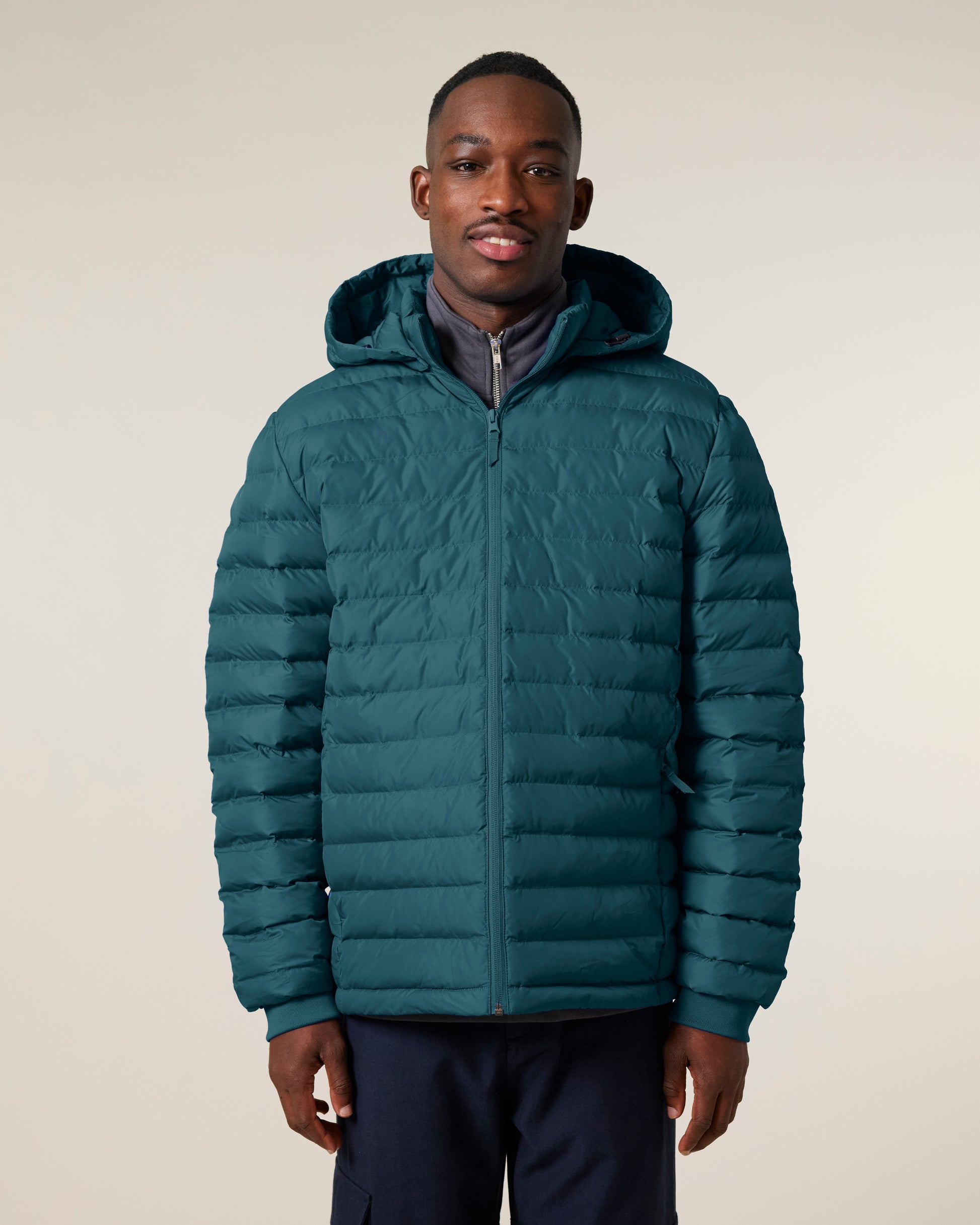 Recycled mens hooded softshell fitted - Stanley Voyager