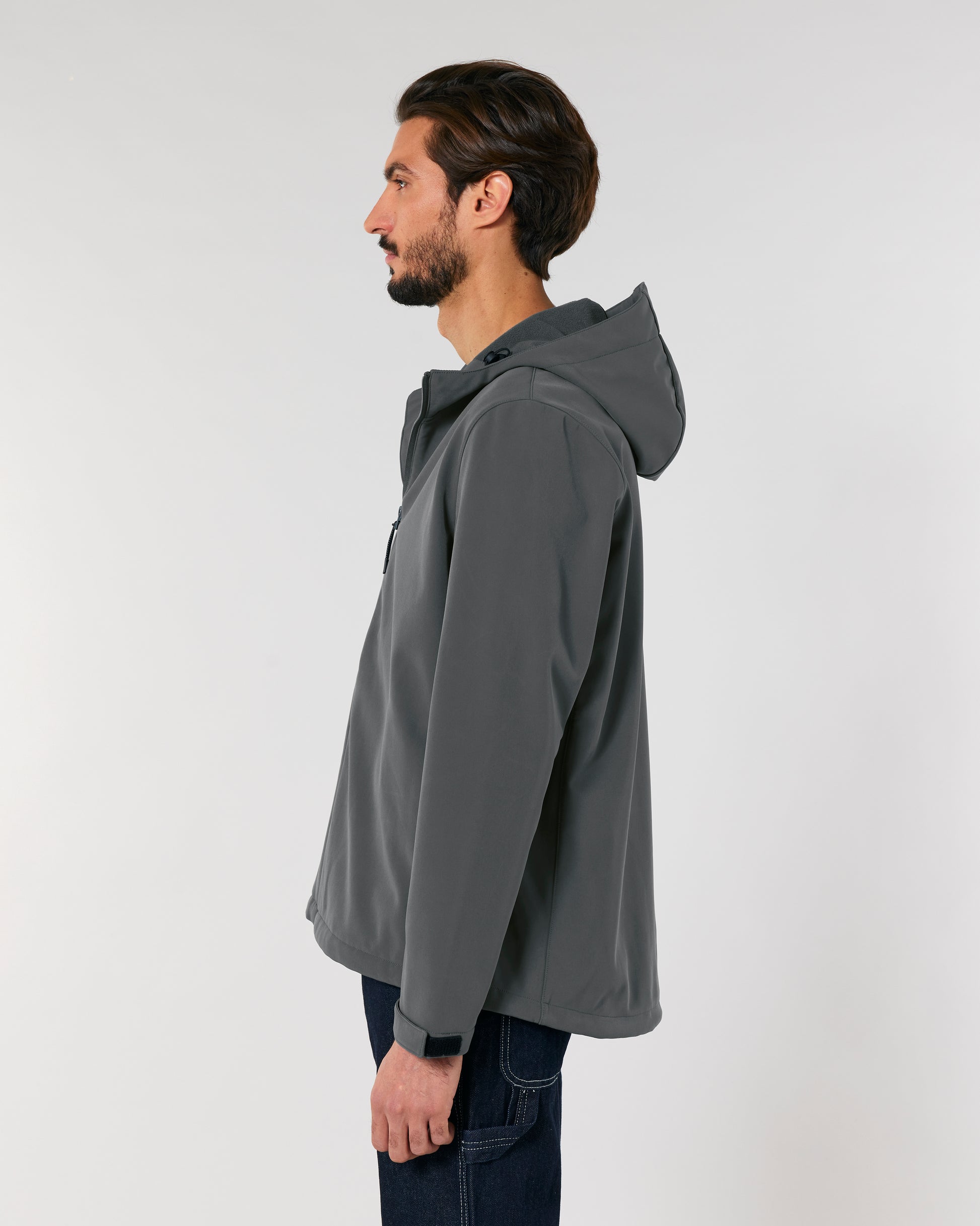 Recycled mens hooded softshell fitted - Stanley Discoverer