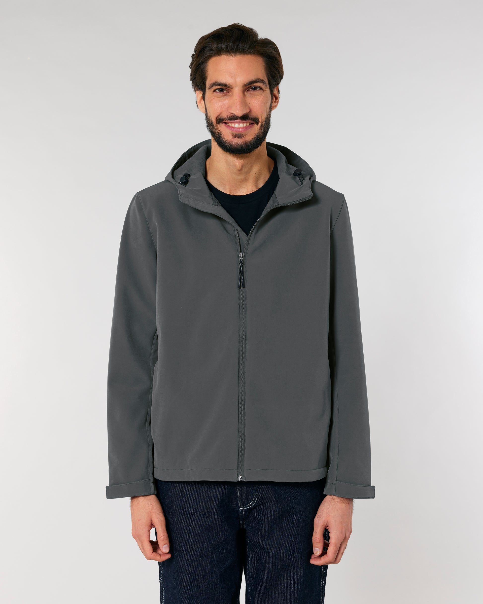 Recycled mens hooded softshell fitted - Stanley Discoverer