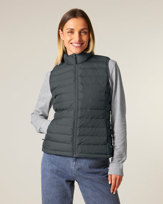 Recycled Polyester Women Bodywarmer Fitted - Stella Climber