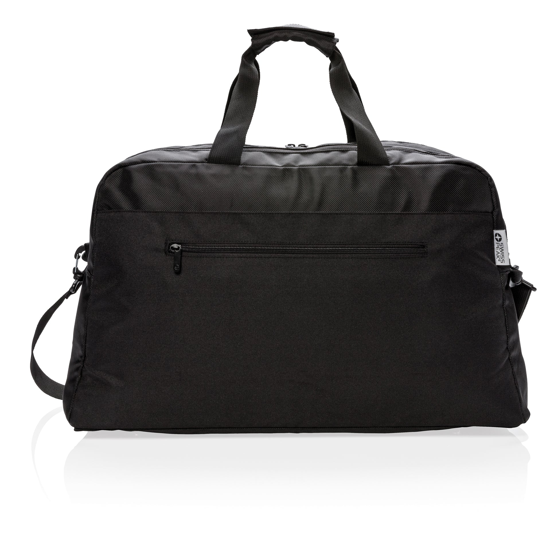 Swiss Peak RFID duffle with suitcase opening