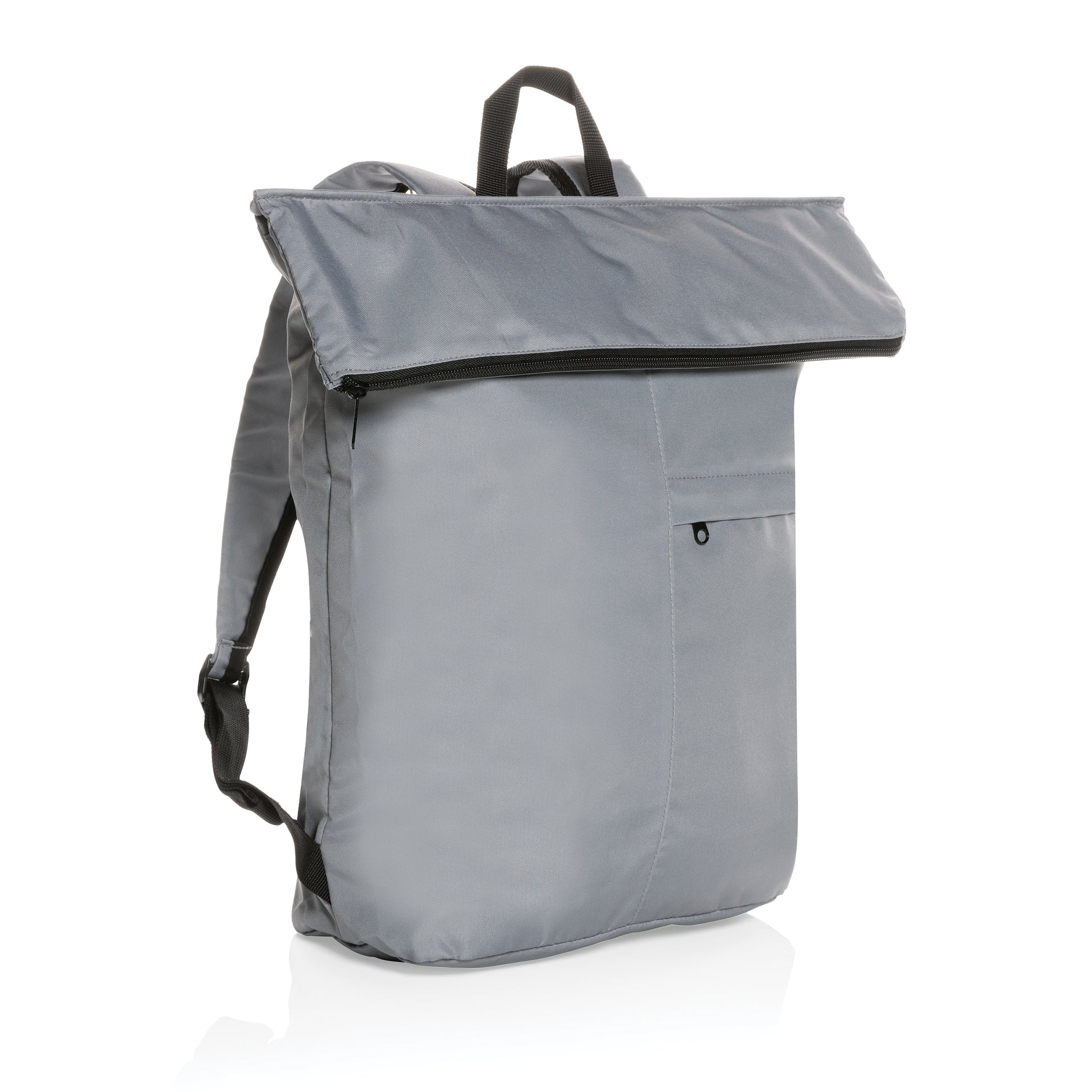 Lightweight recycled polyester foldable backpack