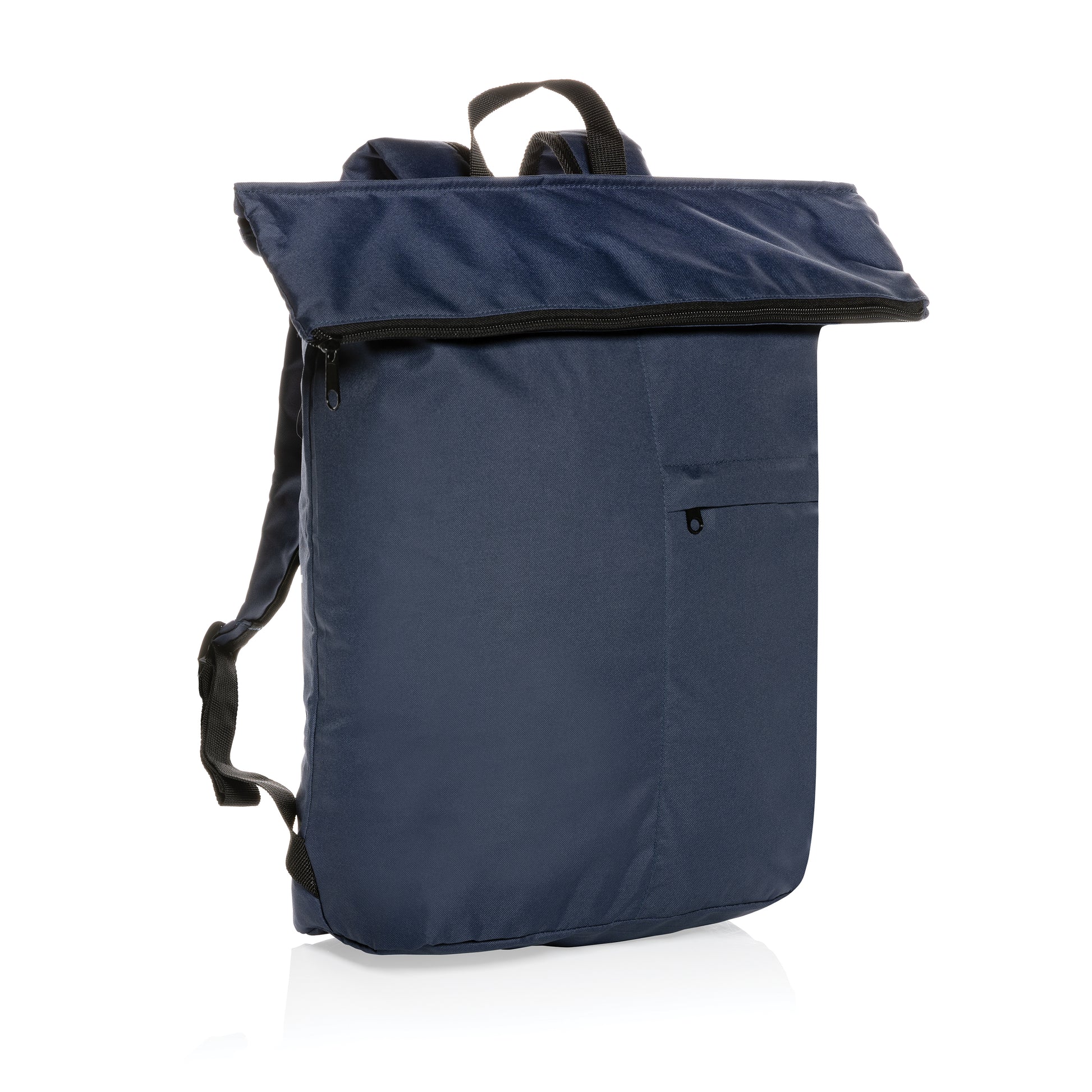 Lightweight recycled polyester foldable backpack