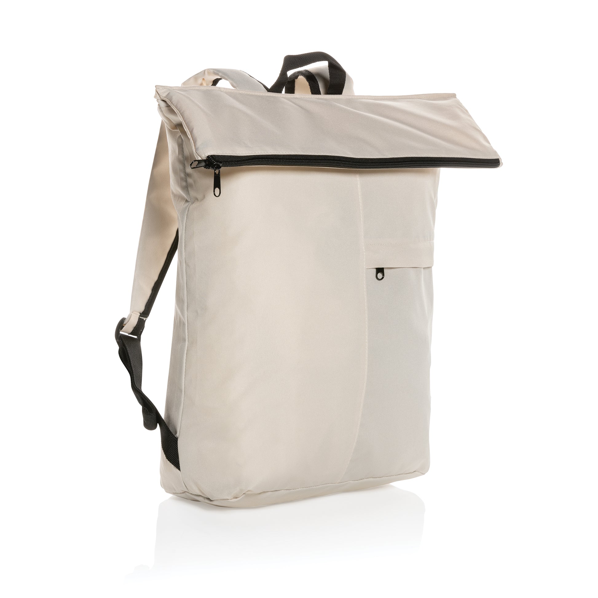 Lightweight recycled polyester foldable backpack