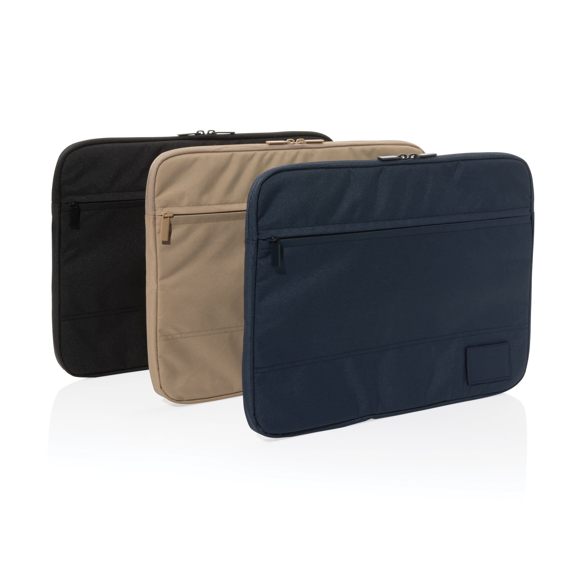 Recycled polyester 14-inch laptop sleeve - Black